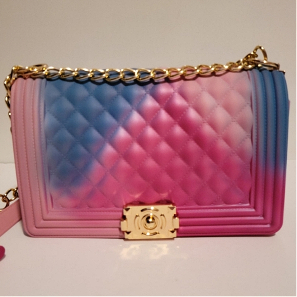 NWT Quilted Ombre Handbag Purse